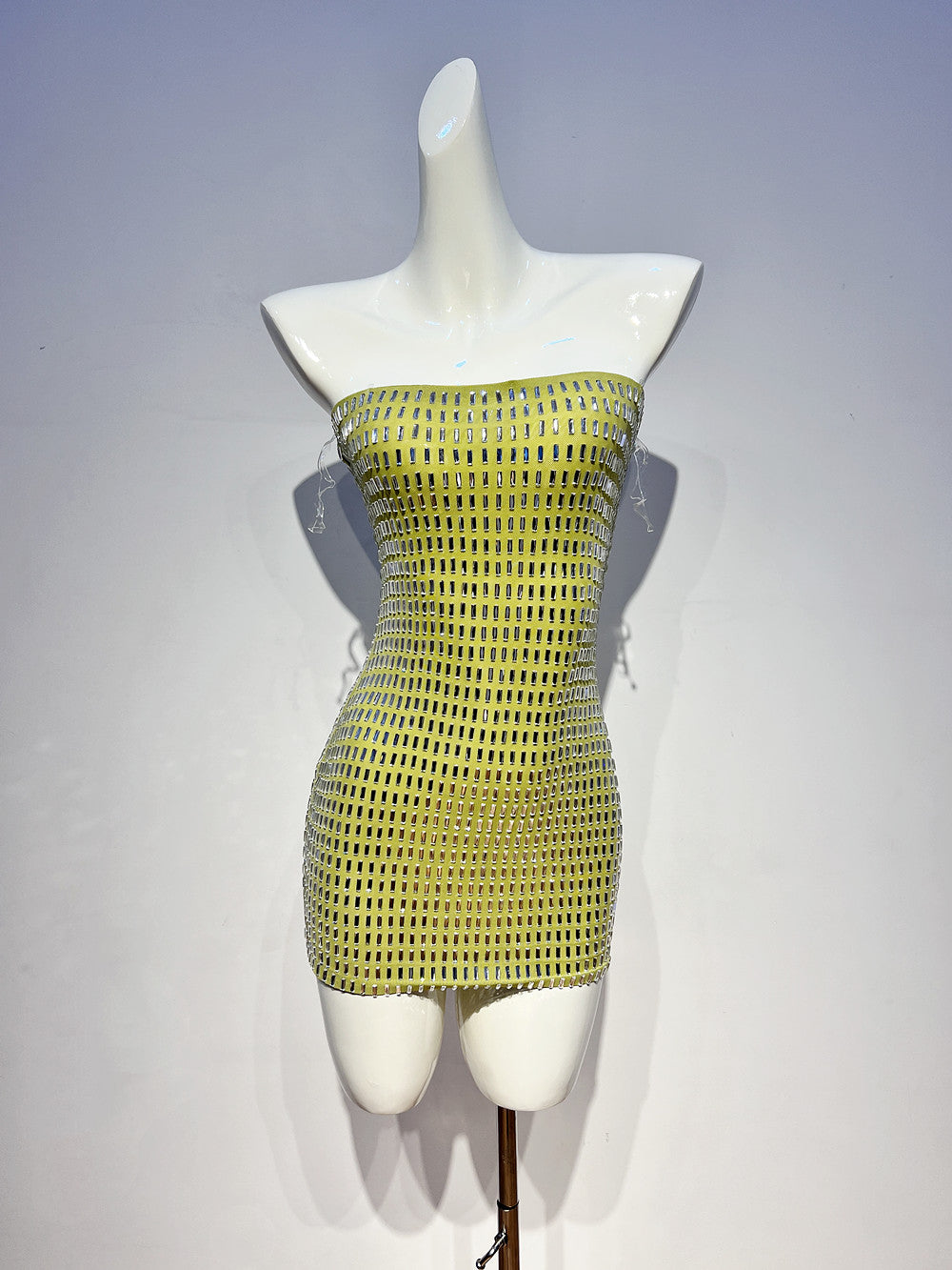 Sexy Sheath Strapless Green Tight Formal Homecoming Dresses 18th Birthday Outfits Graduation Dress Short Mini Hoco Dresses DH2547