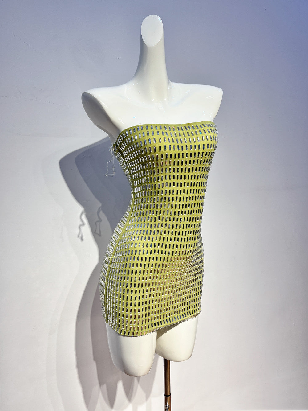 Sexy Sheath Strapless Green Tight Formal Homecoming Dresses 18th Birthday Outfits Graduation Dress Short Mini Hoco Dresses DH2547