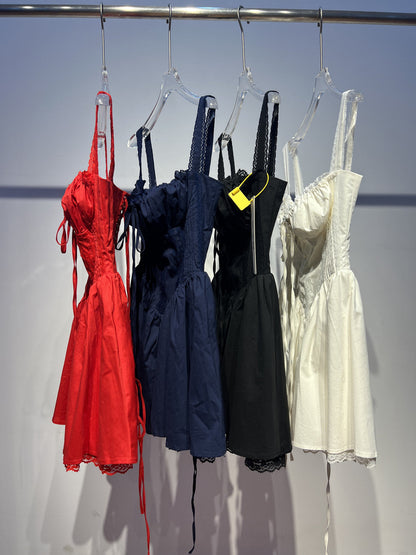 Cute A line Square Neck White Lace Homecoming Dress Summer Hoco Dresses Short Night Cocktail Dress DH2553