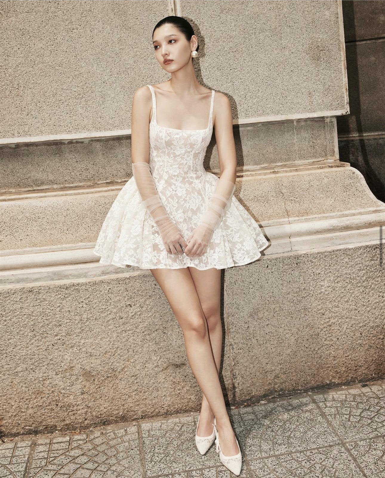 Cute Ball Gown Square White Lace Short Mini Formal 8th Grade Homecoming Dresses Middle School Cocktail Dress Hoco Outfits DH2554