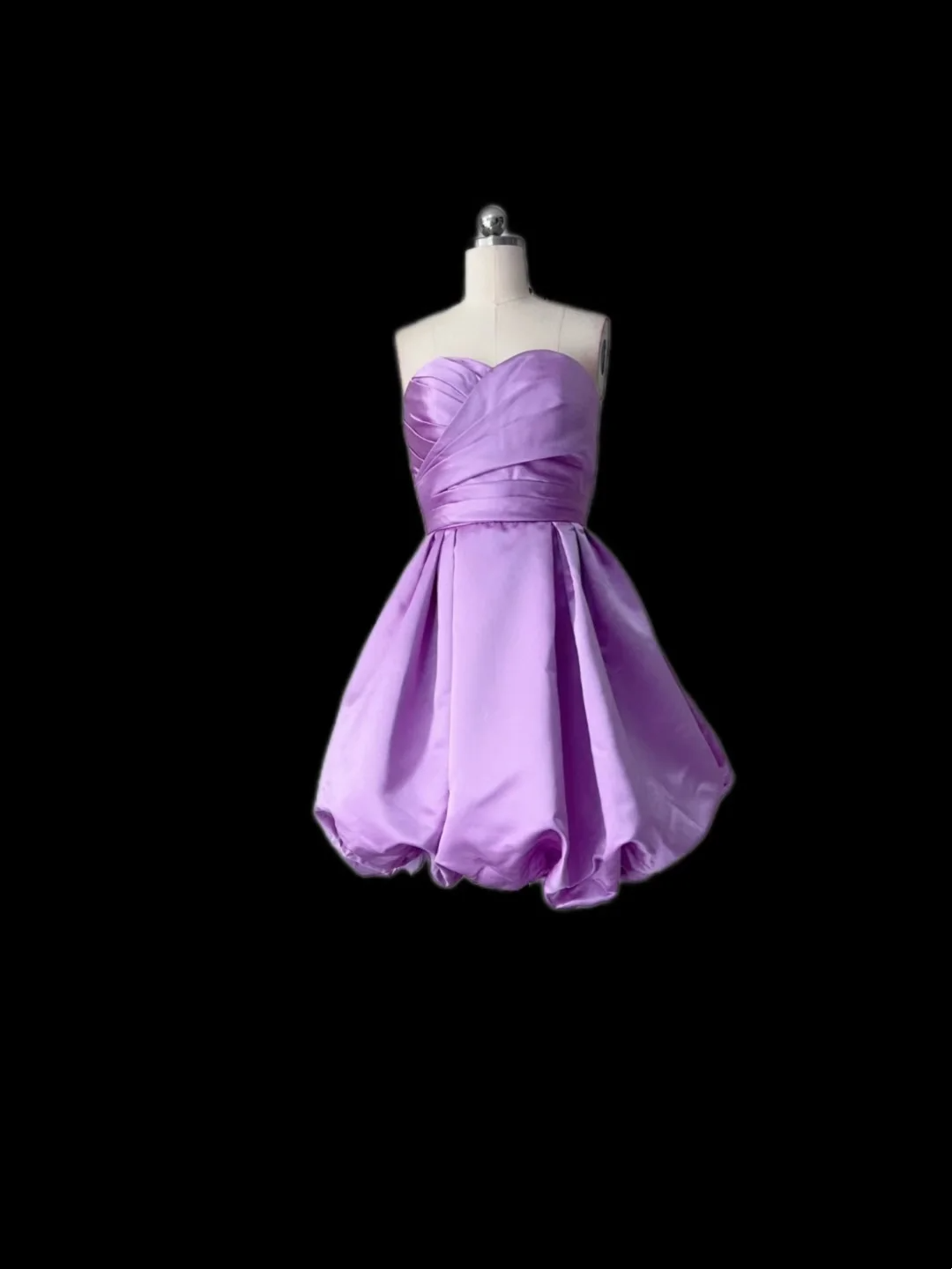 Retro Ball Gown Sweetheart Lilac Formal Homecoming Dresses 18th Birthday Outfits Graduation Dress Short Mini Hoco Dresses DH2565
