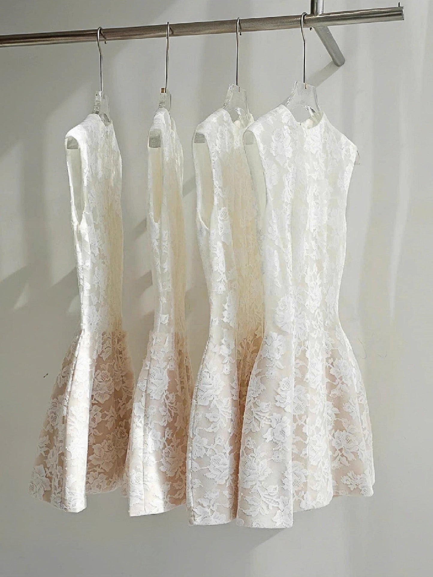 Simple A line Scoop Lace Short White Mini Formal 8th Grade Homecoming Dresses Middle School Cocktail Dress Hoco Outfits DH2634