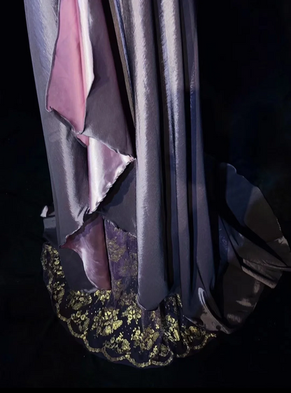 Vintage A Line V Neck Grape Sleeveless Satin Long Prom Dresses Party Dress 18th Birthday Outfits Graduation Dresses DH2652