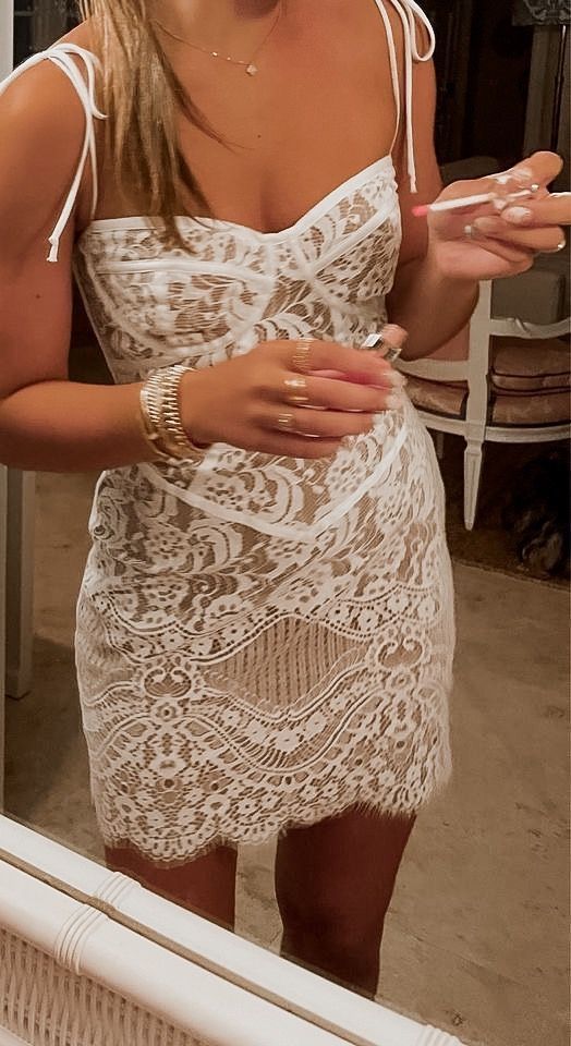 Unique Sheath Spaghetti Straps Lace Formal Tight Homecoming Dresses High School Graduation Dress Short Hoco Dresses DH2694