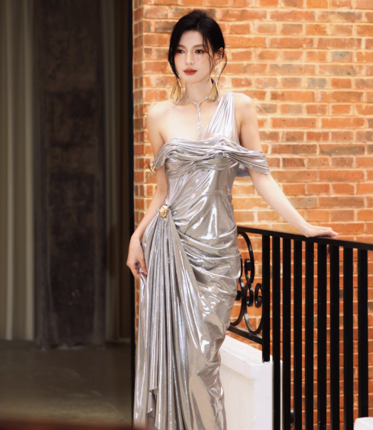 Modest Grey Formal Dress One Shoulder Sheath Long Evening Gown Fashion Long 18th Birthday Outfit  DH2706