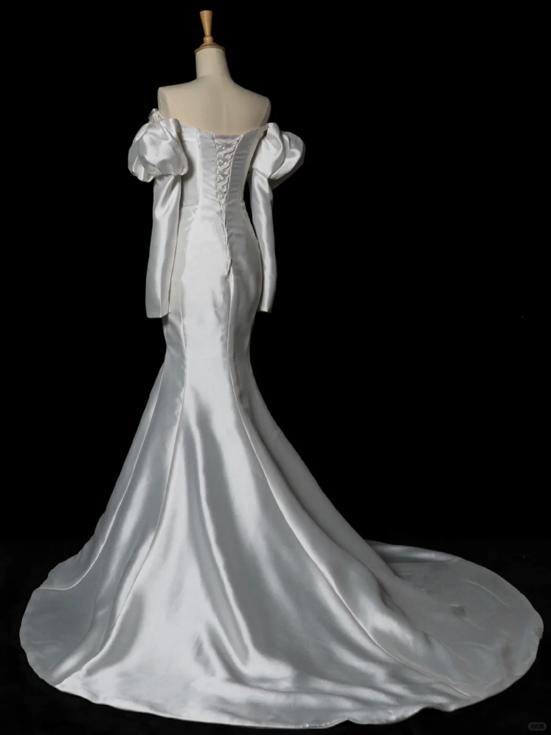 Elegant Wedding Dress Mermaid Strapless White Satin Summer Long Sleeves Wedding Dresses Bride Dress Bridal Gowns DH343