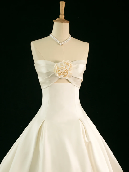 Elegant Wedding Dress Ball Gown Sweetheart Sleeveless Ivory Summer Long Wedding Dresses Bride Dress Bridal Gowns DH351