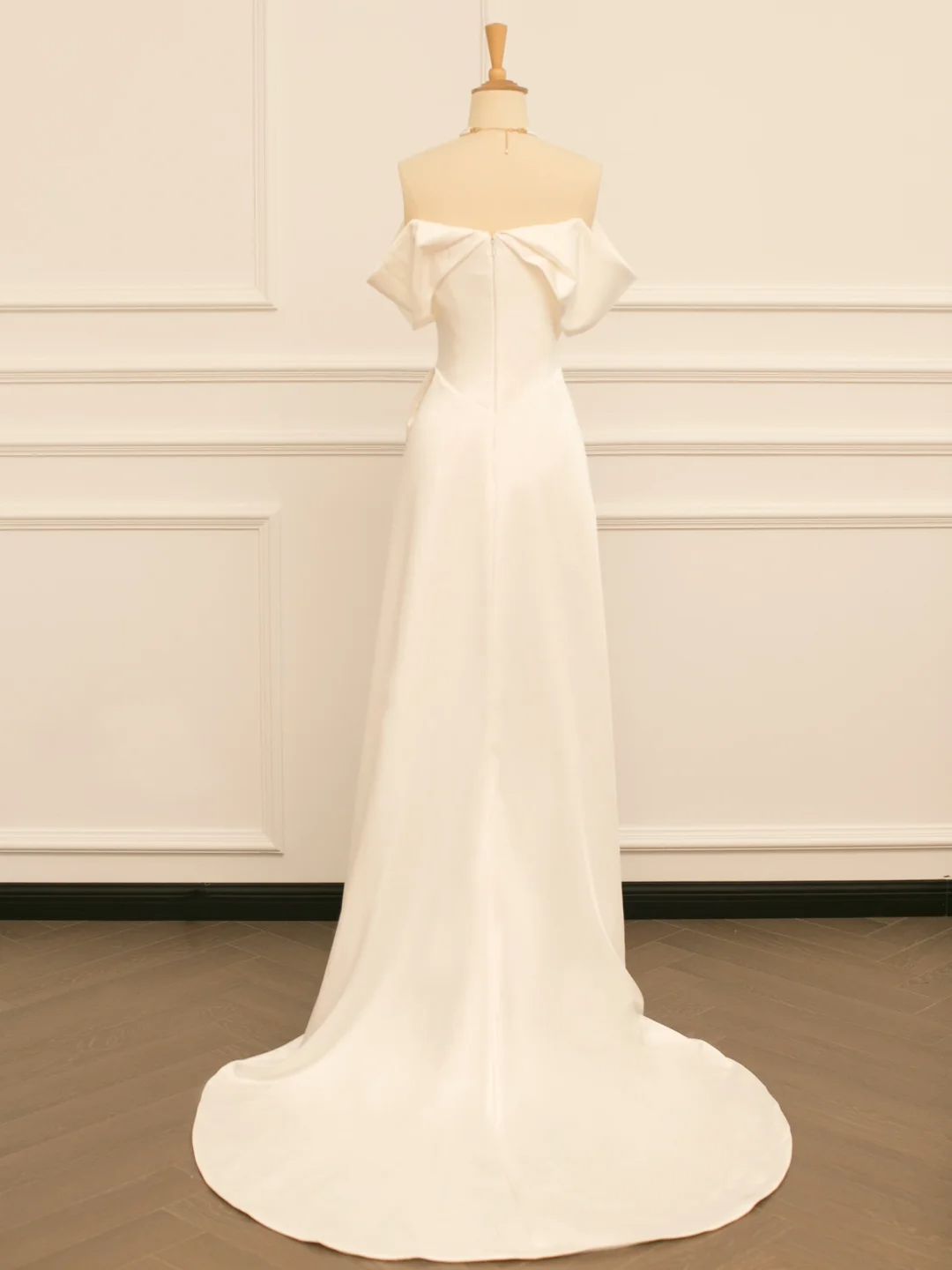 Pretty Wedding Dress A line Off The Shoulder Short Sleeves White Long Wedding Dresses Bridal Gowns Brides Gown DH359