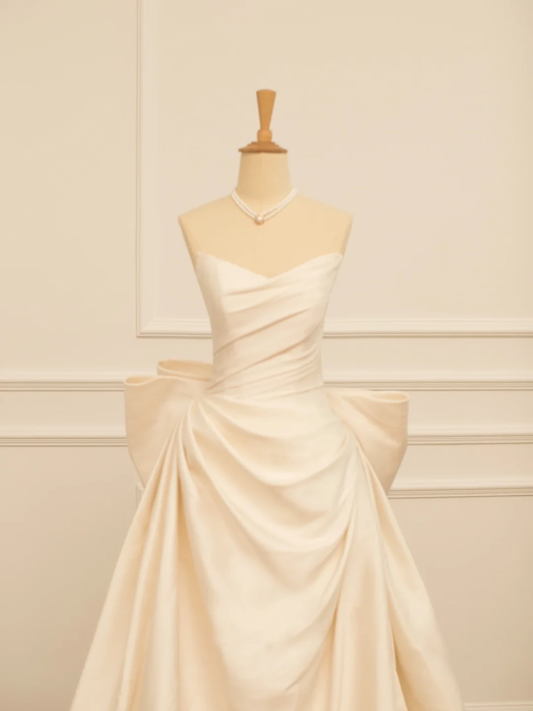 Elegant Wedding Dress Ball Gown Sweetheart Sleeves Ivory Satin Summer Long Wedding Dresses Bride Dress Bridal Gowns DH362