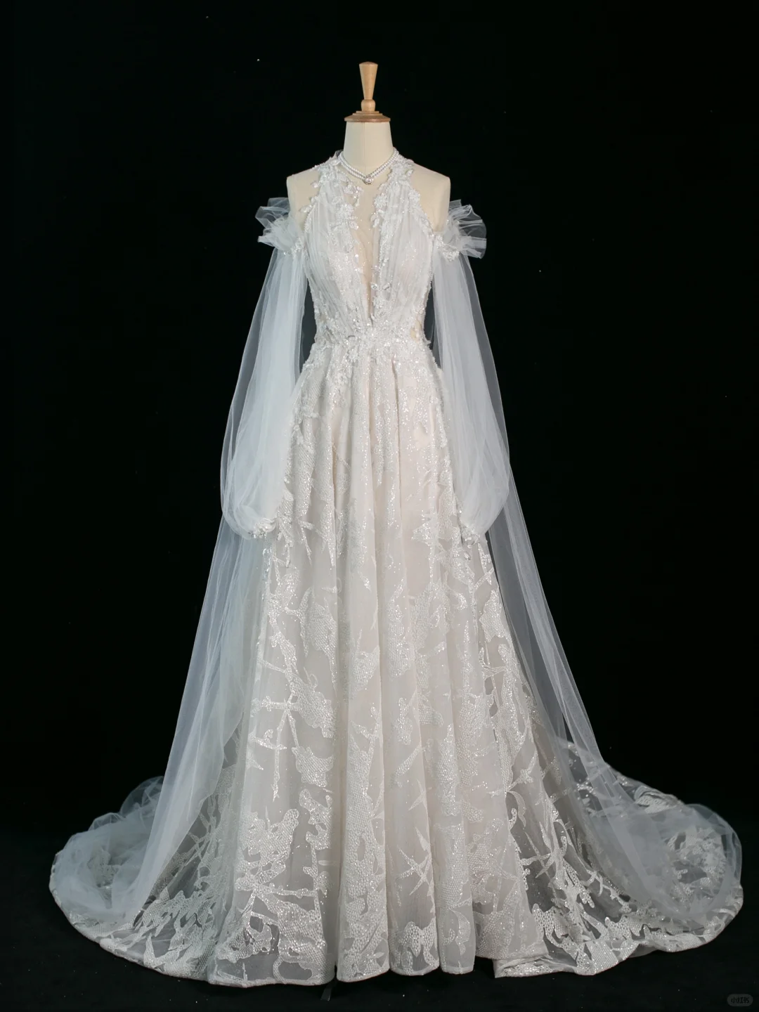 Pretty Wedding Dress A line Scoop Neck Long Sleeves Tulle Lace Vintage Wedding Dresses Bridal Gowns Brides Gown DH366