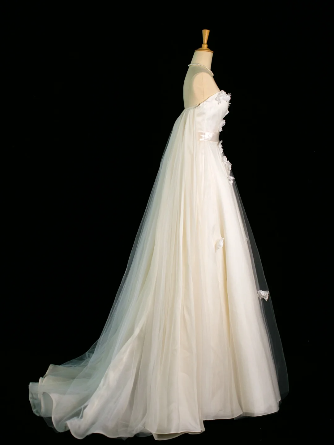 Pretty Wedding Dress A line Strapless White Tulle Long Vintage Wedding Dresses Bridal Gowns Brides Gown DH389