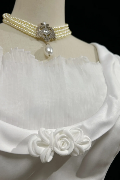 Vintage Wedding Dress 1950s 1940s Ball Gown Square Neck Lace White Long Wedding Dresses Bridal Gowns Brides Gown DH528