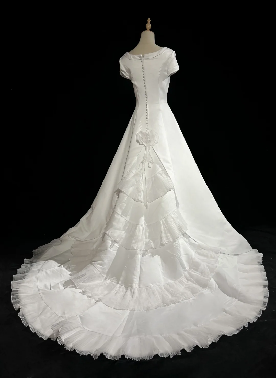 Vintage Wedding Dress 1950s 1940s Ball Gown Square Neck Lace White Long Wedding Dresses Bridal Gowns Brides Gown DH528