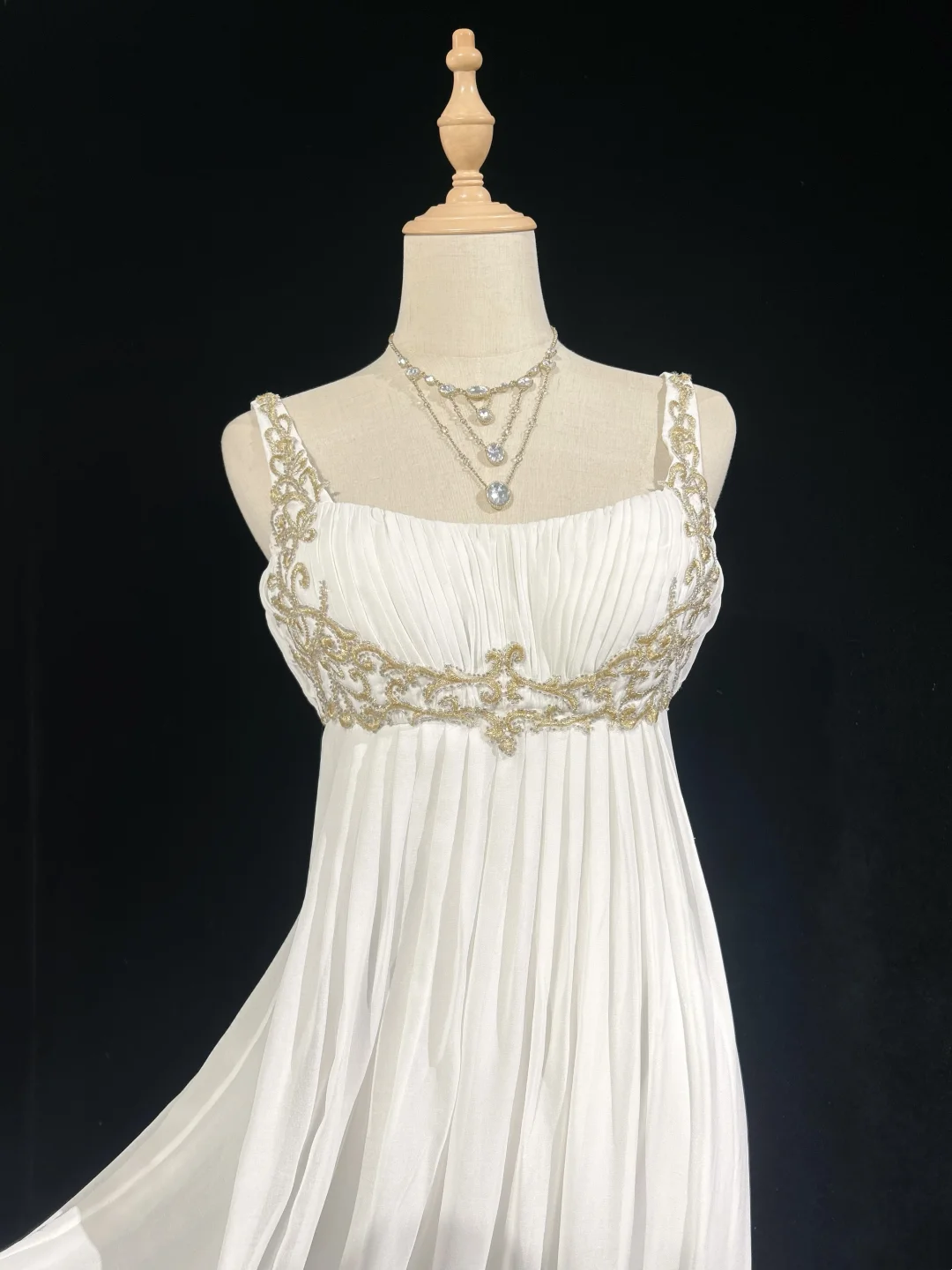 Vintage Wedding Dress 1950s 1940s A line Square Neck Chiffon White Long Wedding Dresses Bridal Gowns Brides Gown DH529