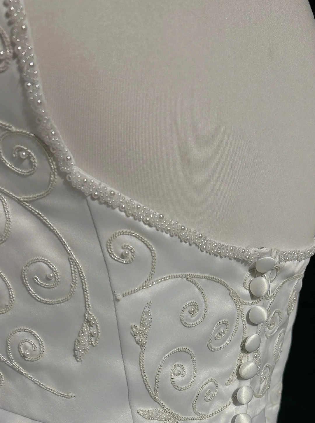 Vintage Wedding Dress 1950s 1940s Ball Gown Square Neck Satin White Long Wedding Dresses Bridal Gowns Brides Gown DH530