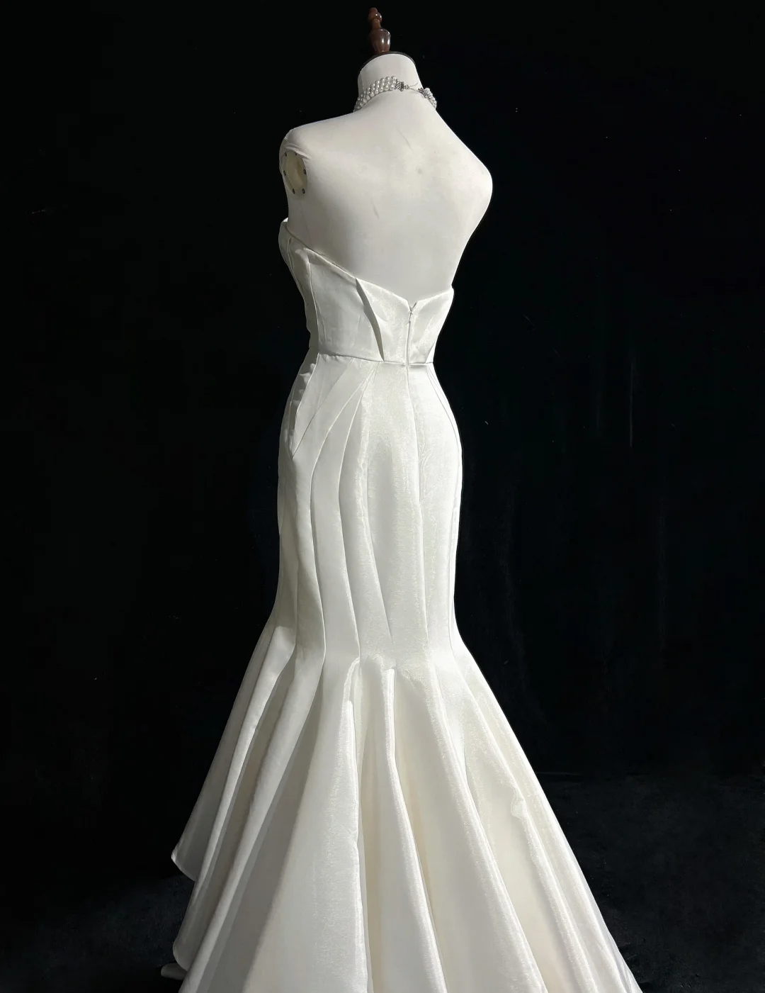 Vintage Wedding Dress 1950s 1940s Mermaid Sweetheart Satin White Long Wedding Dresses Bridal Gowns Brides Gown DH549