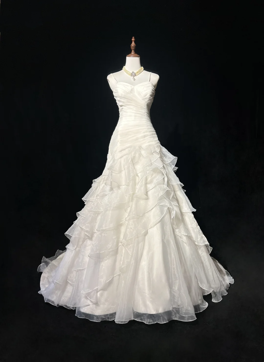Retro Wedding Dress 1950s 1940s Ball Gown Spaghetti Straps White Long Wedding Dresses Bridal Gowns Brides Gown DH555