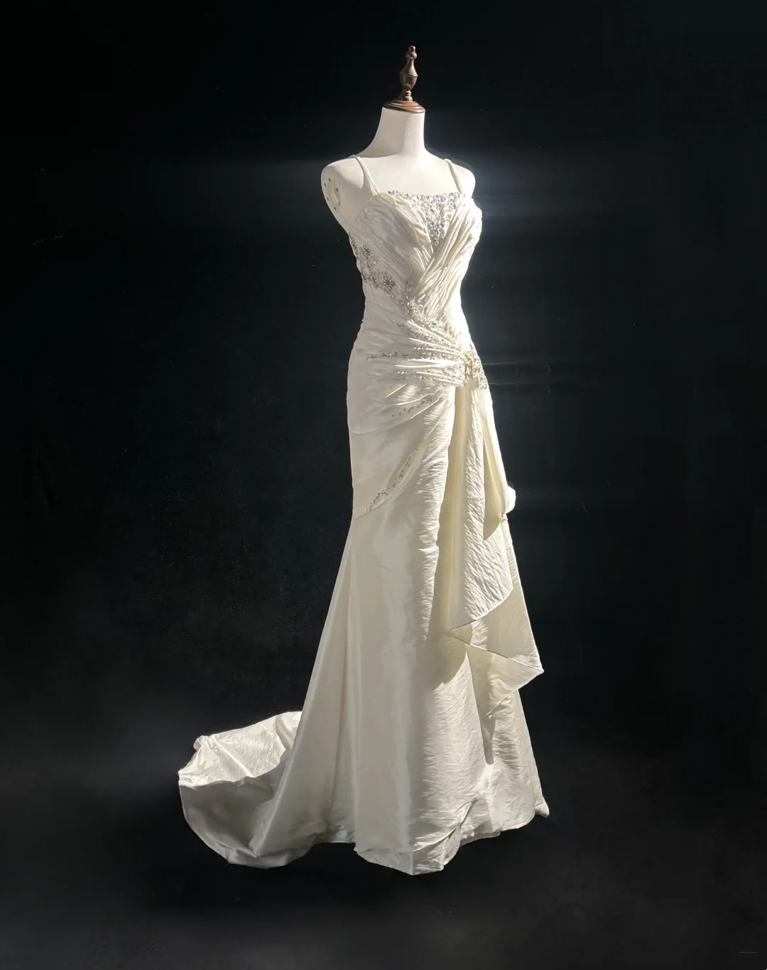 Retro Wedding Dress 1950s 1940s Mermaid Spaghetti Straps Long Wedding Dresses Bridal Gowns Brides Gown DH556