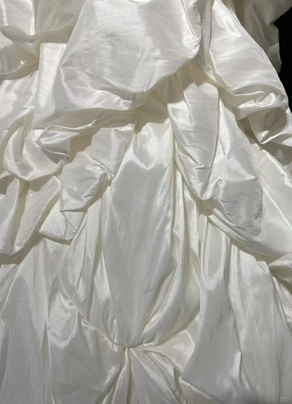 Retro Wedding Dress 1950s 1940s Mermaid Spaghetti Straps Taffeta Long Wedding Dresses Bridal Gowns Brides Gown DH558