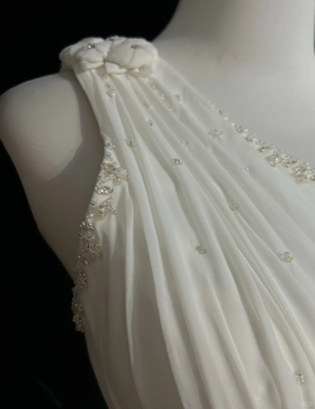 Retro Wedding Dress 1950s 1940s A Line One Shoulder Chiffon White Long Wedding Dresses Bridal Gowns Brides Gown DH560