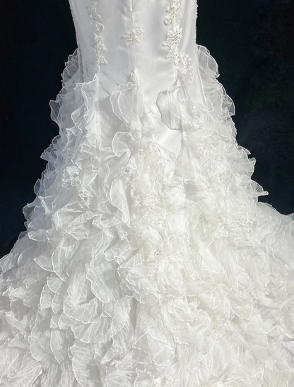 Retro Wedding Dress 1950s 1940s Mermaid Spaghetti Straps Tulle Long Wedding Dresses Bridal Gowns Elegant Brides Gown DH561