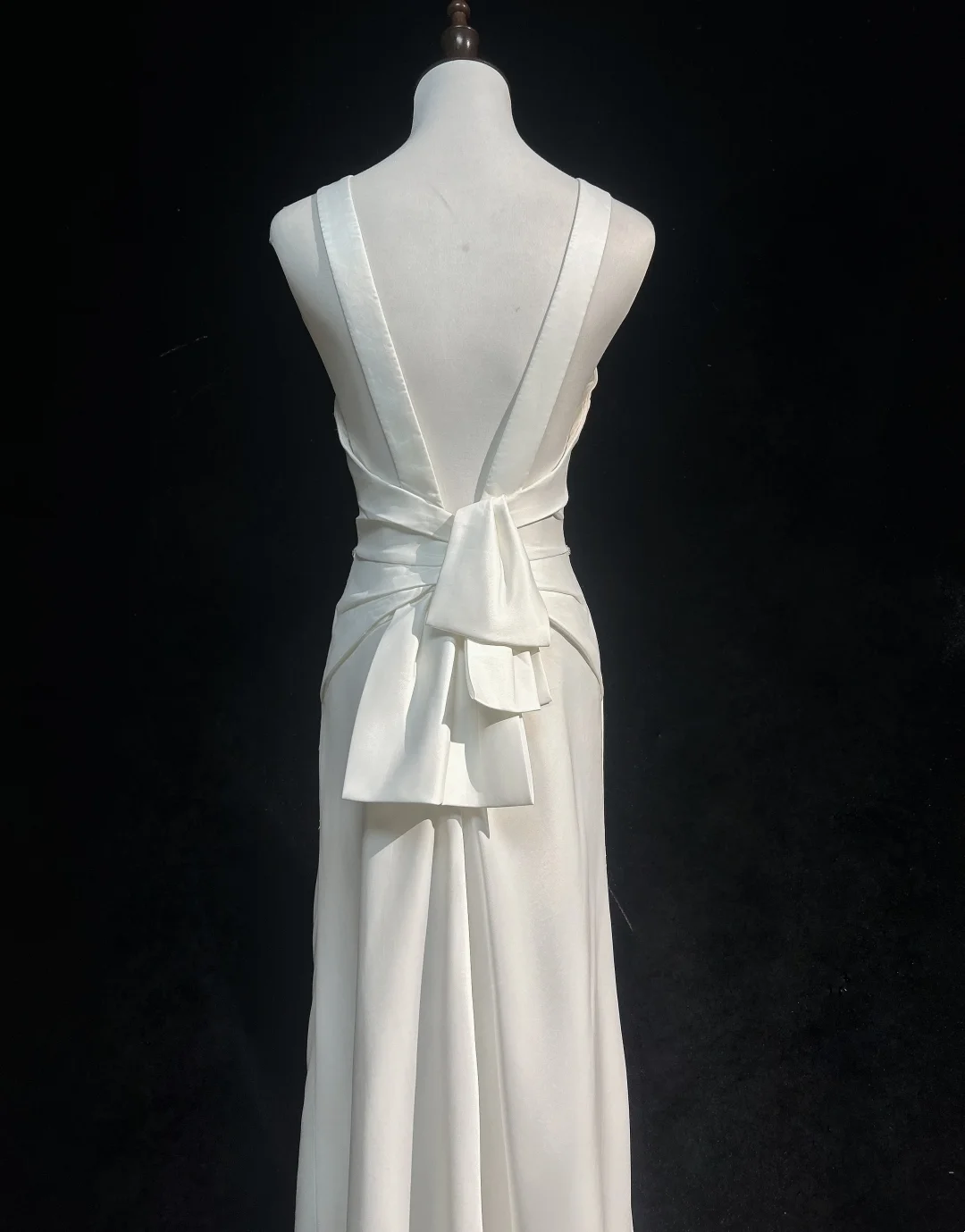Vintage Wedding Dress 1970s A Line Scoop Neck Satin White Long Wedding Dresses Bridal Gowns Elegant Brides Gown DH562