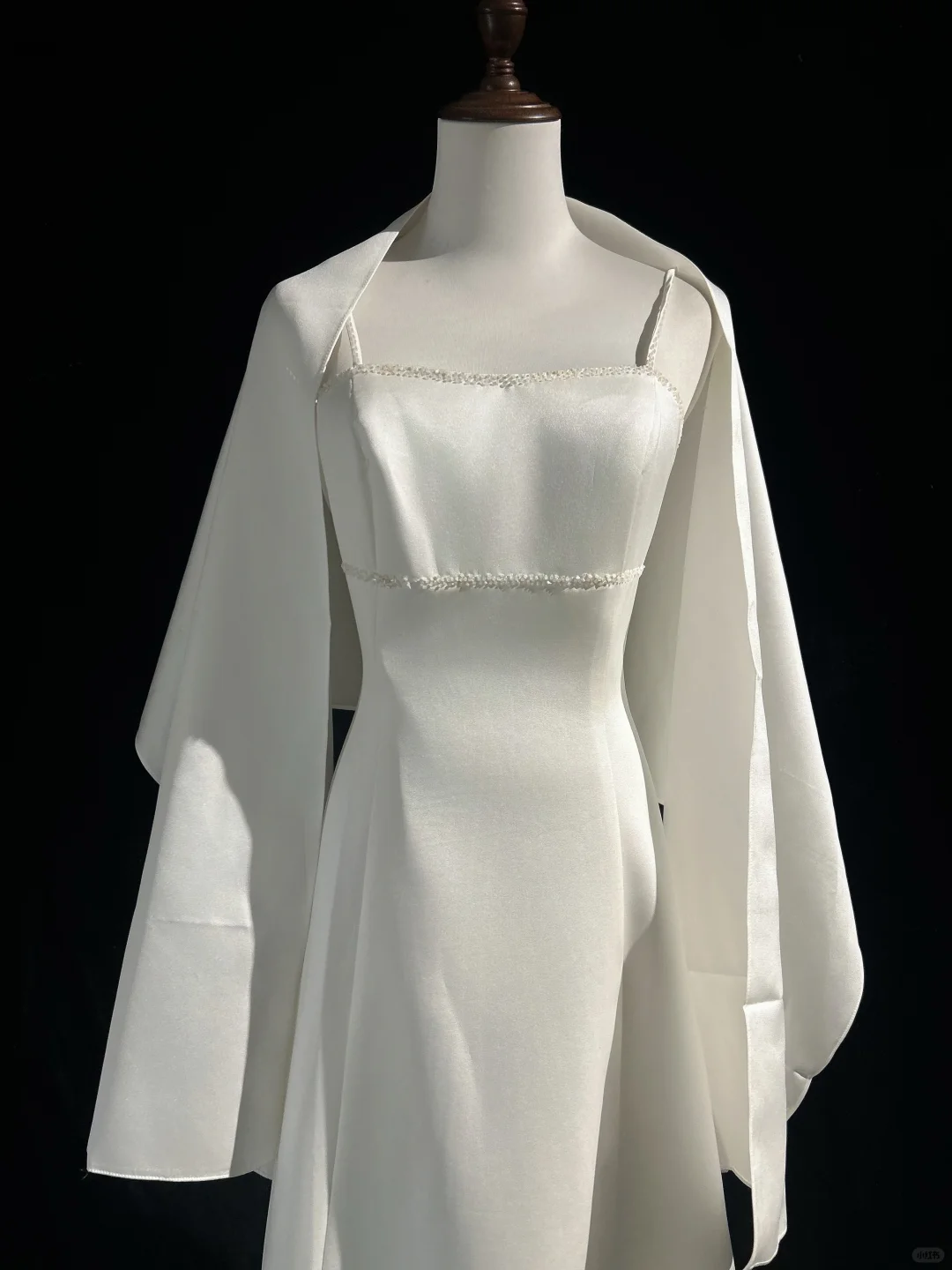 Vintage Wedding Dress 1970s A Line Spaghetti Straps Satin White Long Wedding Dresses Bridal Gowns Elegant Brides Gown DH564