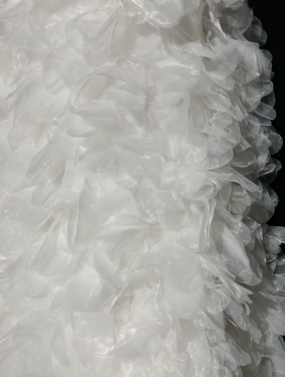 Vintage Wedding Dress 1970s Ball Gown Spaghetti Straps Tulle White Long Wedding Dresses Bridal Gowns Elegant Brides Gown DH565