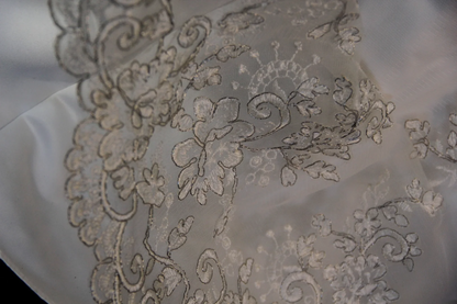 Vintage Wedding Dress 1970s Mermaid V Neck White Lace Long Wedding Dresses Bridal Gowns Elegant Brides Gown DH578