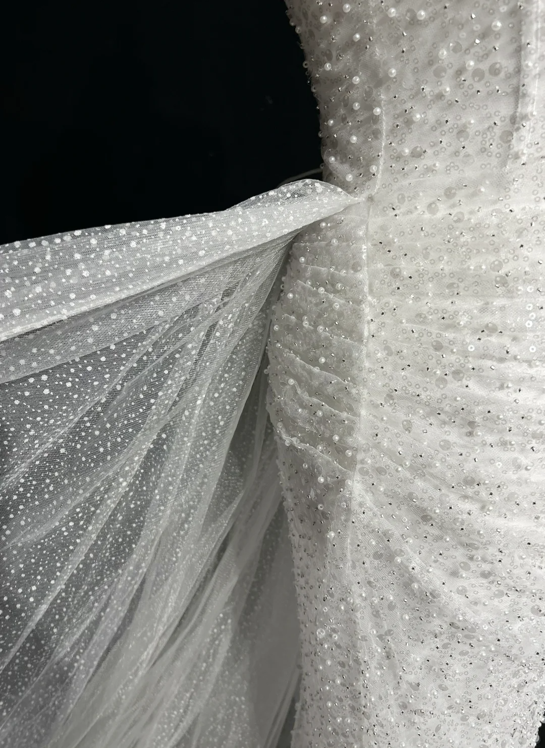 Vintage Bridal Gown 1960s Mermaid Off The Shoulder Sequin Long White Wedding Dresses Elegant Bridal Gowns DH656