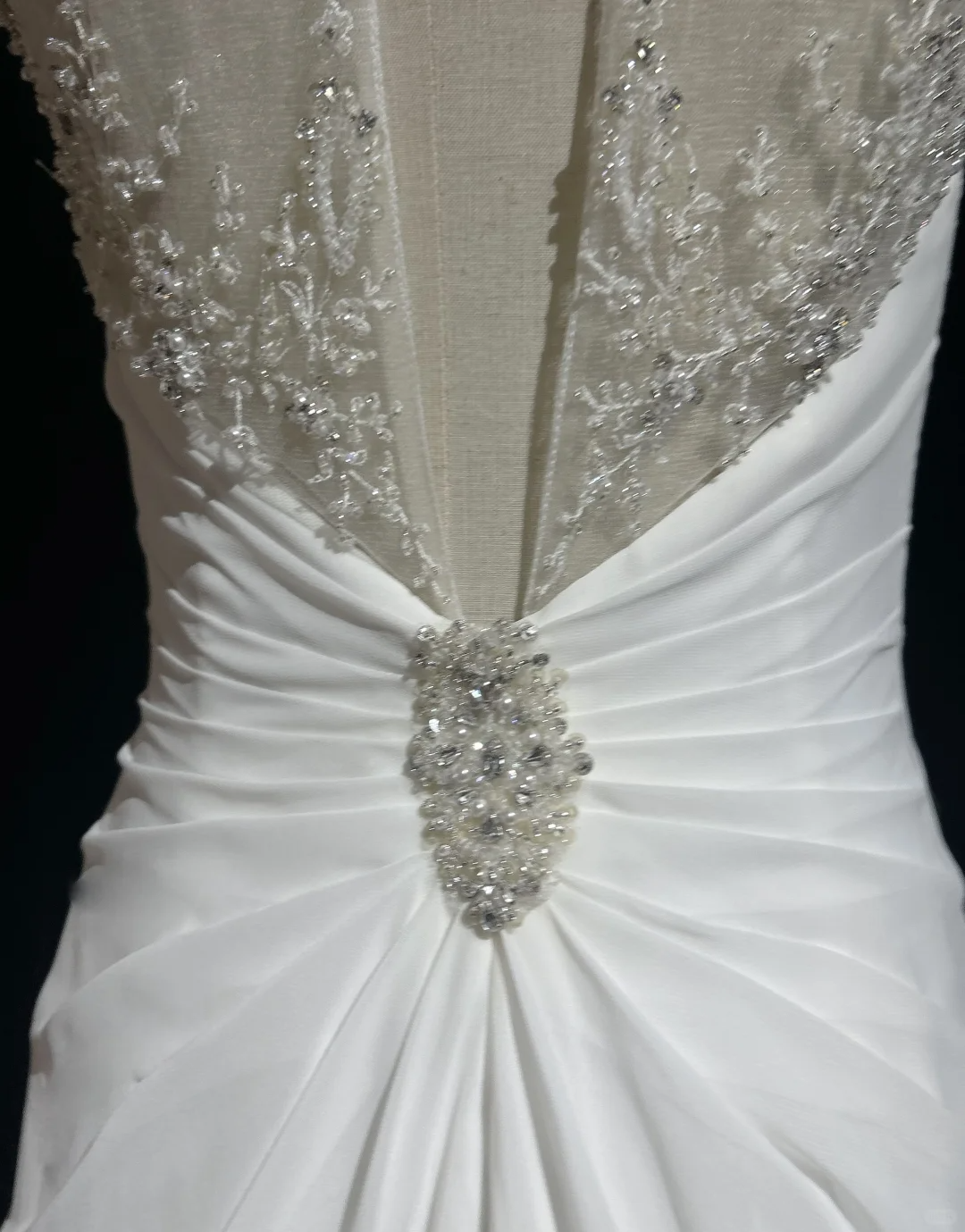 Vintage Bridal Gown 1960s A Line Jewel Neck Chiffon Long White Wedding Dresses Elegant Bridal Gowns DH658