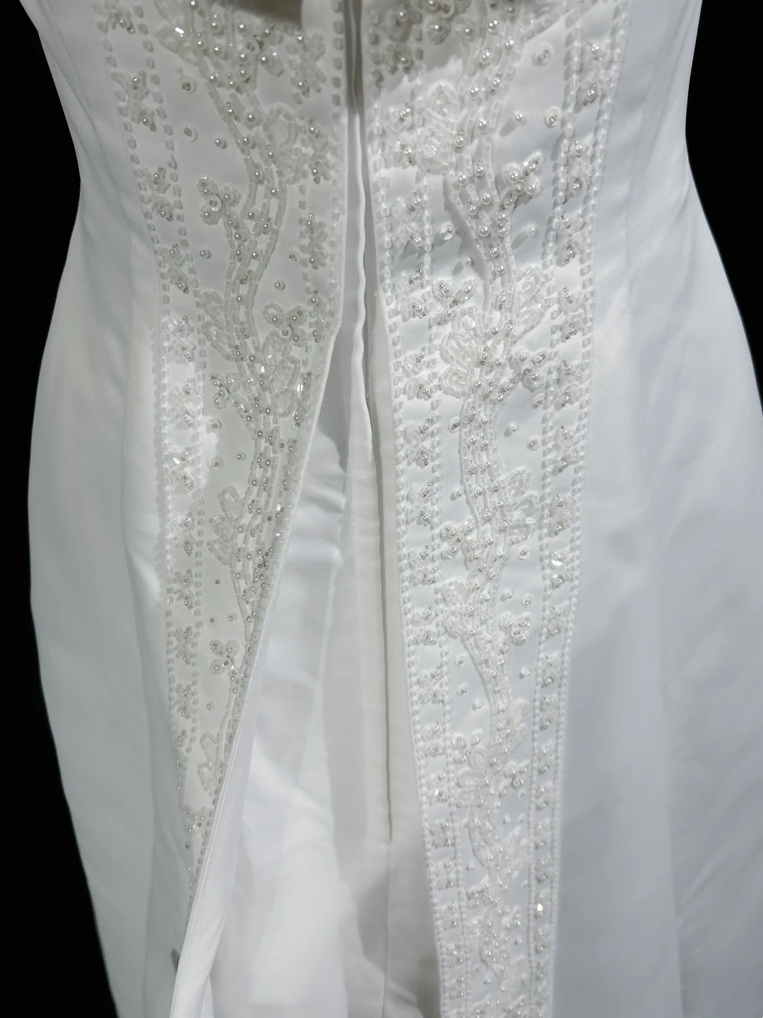 Vintage A line Spaghetti Straps White Satin Long 1940s 1950s Wedding Dresses Elegant Bridal Gowns DH659