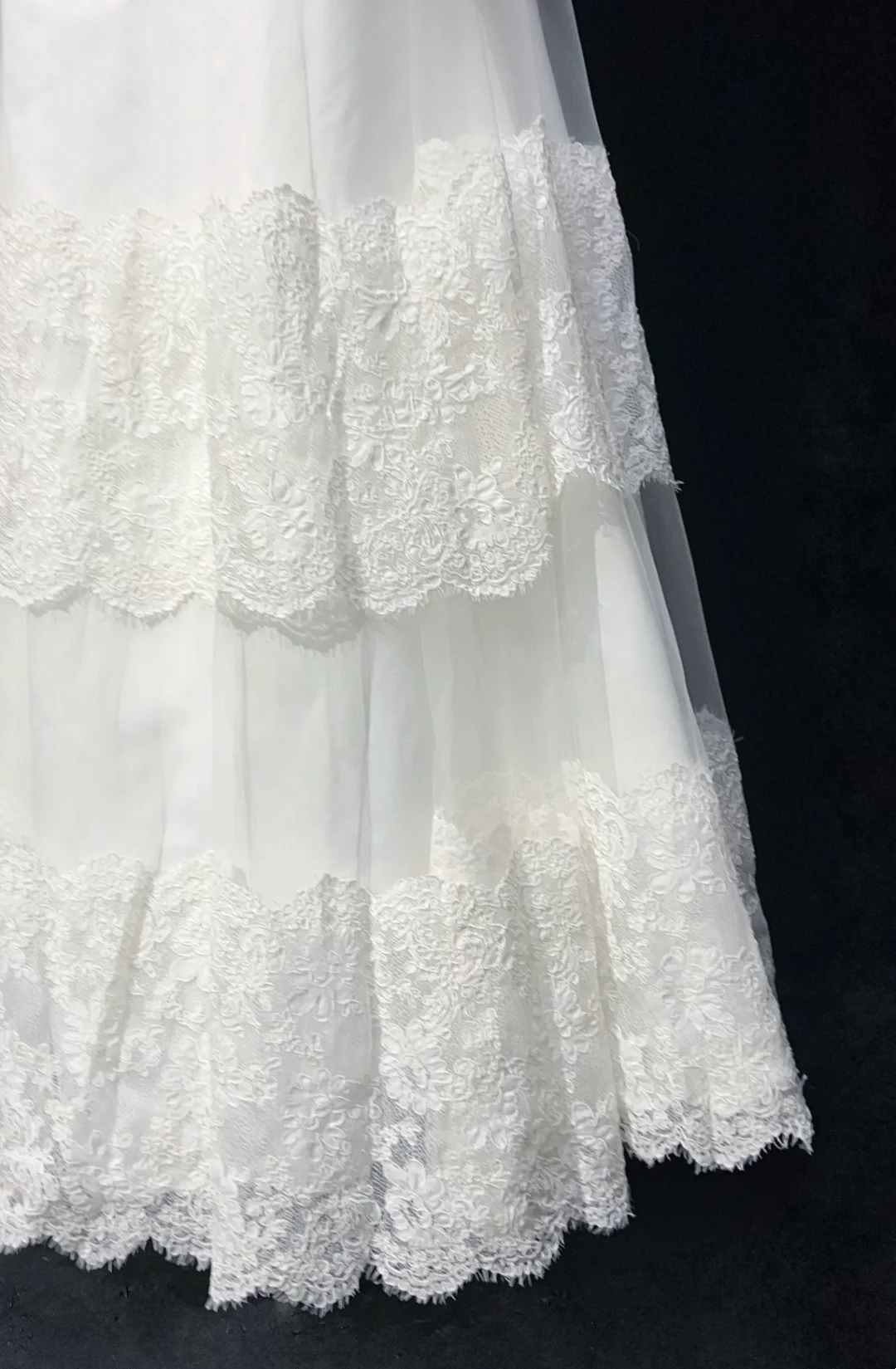 Vintage Bridal Gown 1960s A Line Strapless Tulle Lace Long White Wedding Dresses Elegant Bridal Gowns DH662