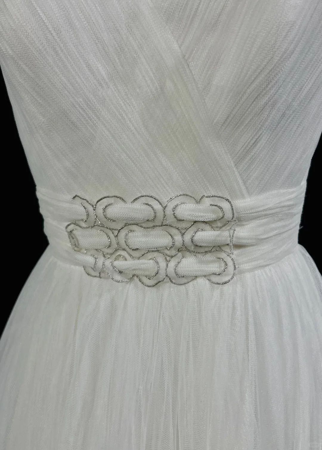 Vintage Bridal Gown 1960s Ball Gown V Neck Tulle Long White Wedding Dresses Elegant Bridal Gowns DH665