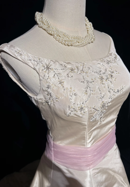 Vintage Bridal Gown 1960s Ball Gown Off The Shoulder Ivory Long Summer Autumn Wedding Dresses Elegant Bridal Gowns DH668