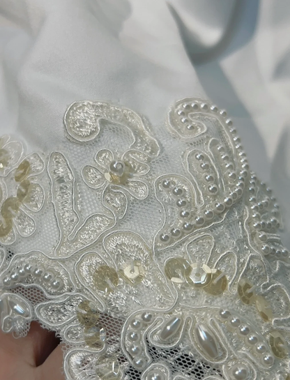 Vintage Bridal Gown 1960s Ball Gown V Neck Short Sleeves Ivory Long Summer Autumn Wedding Dresses Elegant Bridal Gowns DH670