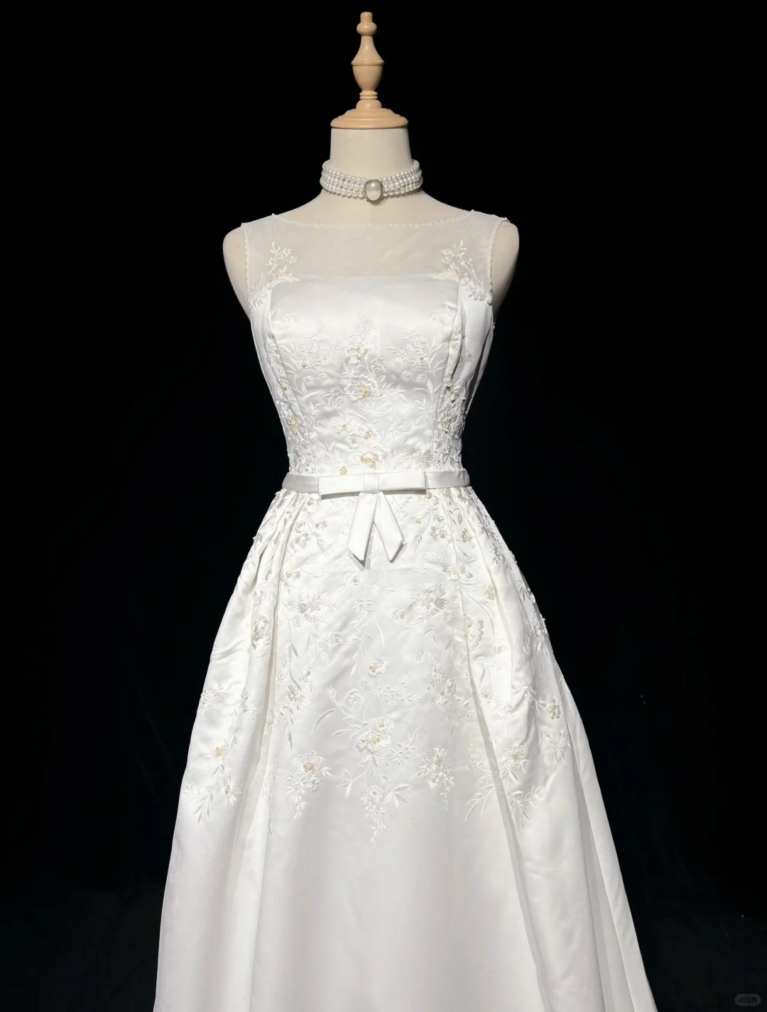 Vintage A line Bateau White Satin Long 1940s 1950s Wedding Dresses Elegant Bridal Gowns DH674