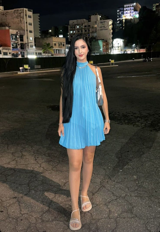 Cute A Line Tiffany Blue High Neck Sleeveless Mini Short Formal 8th Grade Homecoming Dresses Summer Middle School Hoco Dress Homecoming Outfits 25 Birthday Dress DH756
