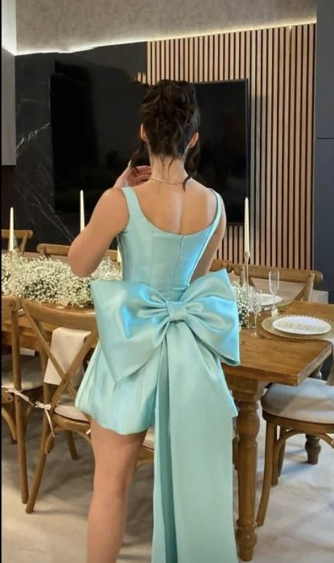 Cute Sheath Tiffany Blue Sleeveless Mini Short Formal 8th Grade Homecoming Dresses Summer Middle School Hoco Dress Homecoming Outfits 25 Birthday Dress DH758