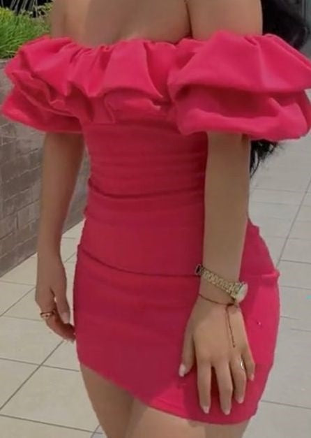 Cute Sheath Off The Shoulder Pink Satin Mini Short Formal 8th Grade Homecoming Dresses Summer Middle School Hoco Dress Homecoming Outfits 25 Birthday Dress DH769