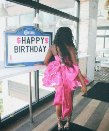 Cute Ball Gown Sweetheart Pink Satin Sleeveless Mini Short Formal 8th Grade Homecoming Dresses Summer Middle School Hoco Dress Homecoming Outfits DH802