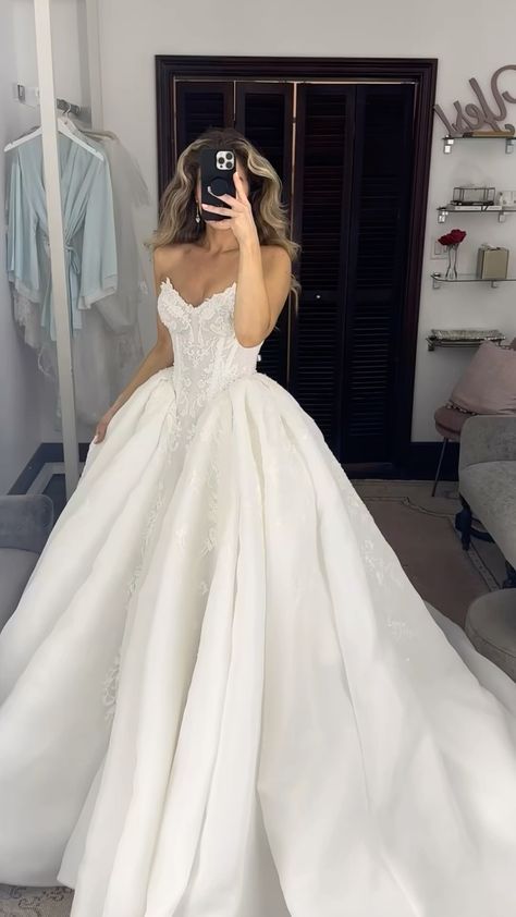 Princess Bridal Dress Ball Gown Sweetheart Sleeveless Satin White Lace Wedding Dresses Pretty Bridal Gowns DH936