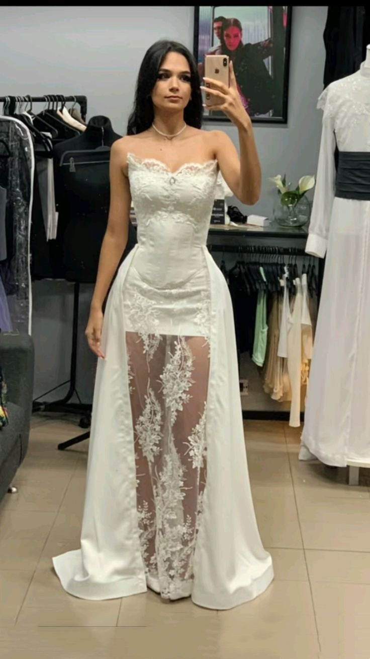 Princess Bridal Dress Sheath Sweetheart Sleeveless Lace White Wedding Dresses Pretty Bridal Gowns DH955