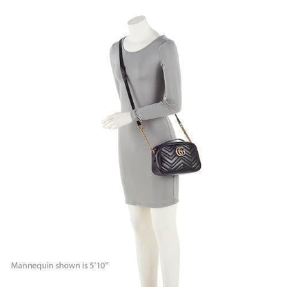Gucci Matelasse Leather GG Marmont Small Shoulder Bag (SHF-8WEwIl)