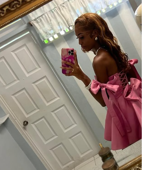 Pretty A line Off The Shoulder Pink Satin Summer Birthday Dress Hoco Dress Birthday Outfit 19th Birthday Mini Cocktail Dresses DP1156