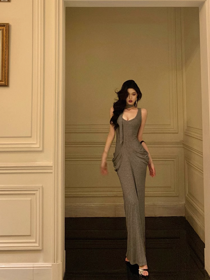 Sexy Mermaid Gray 18th Birthday Dress Party Gown Birthday Outfits Birthday Dress Ideas For Women DP1284