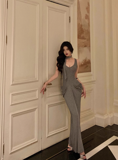 Sexy Mermaid Gray 18th Birthday Dress Party Gown Birthday Outfits Birthday Dress Ideas For Women DP1284