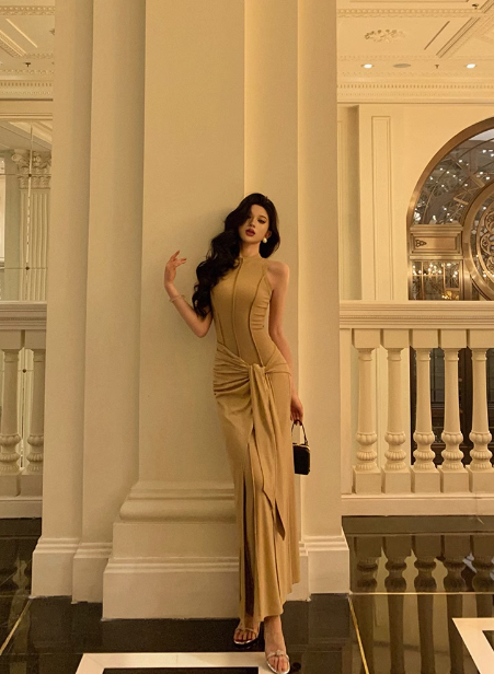 Elegant Mermaid Sleeveless 21st Birthday Dress Party Gown Birthday Outfits Birthday Dress Ideas For Women DP1286