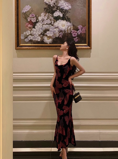 Classy Mermaid Spaghetti Straps Pink Black Long 18th Birthday Dress Party Gown 21st Birthday Outfits Birthday Dress Ideas For Women DP1312