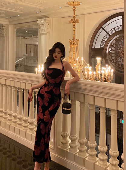 Classy Sheath Pink Halter Long 18th Birthday Dress Party Gown 21st Birthday Outfits Birthday Dress Ideas For Women DP1315